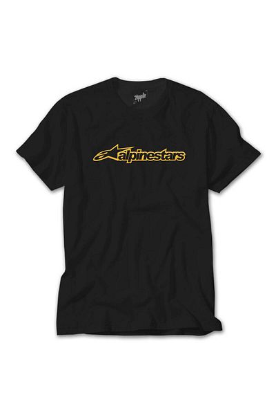 Z zepplin Тениска с лого на Alpinstars в златисто-черно