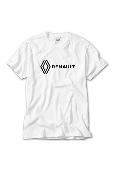 CrowsGate Renault Text Logo White T-Shirt