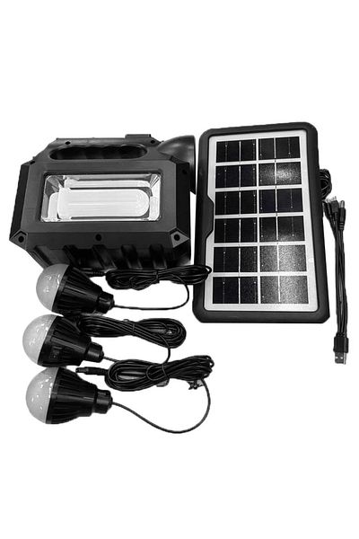 OEM GD-8017 MUSIC portable solar kit with 3 bulbs