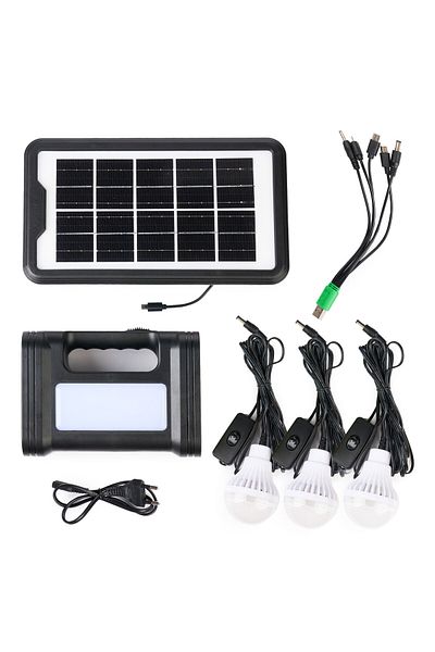 OEM Solar Kit with Flashlight and 3 GD17 LED Bulbs