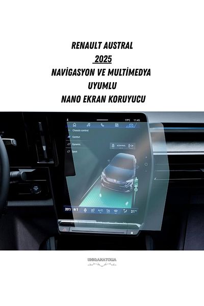 UniqAnatolia Nano Screen Protector Compatible with Navigation and Multimedia for Renault Austral 2025