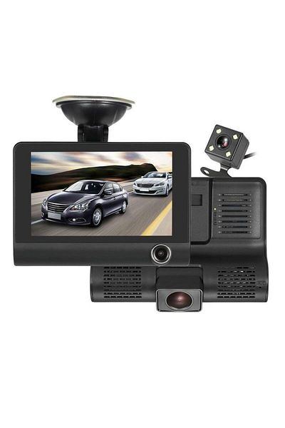 OEM Cameră auto DVR Full HD cu 3 obiective față, spate și interior