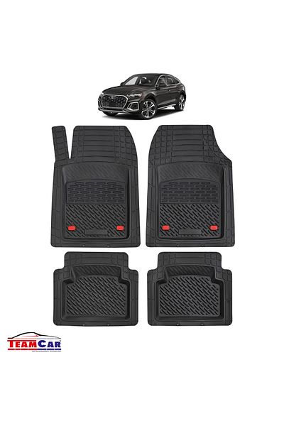 TEAMCAR Covorașe auto tip tavă compatibile cu Audi Q5 Fy SUV (2017–2025)