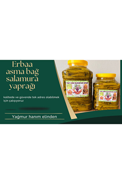 ERBAA NARİNCE Yeni Sezon 2025 Erbaa Asma Bağ Salamura Yaprağı 3 Kg Kendi Bahçemizden