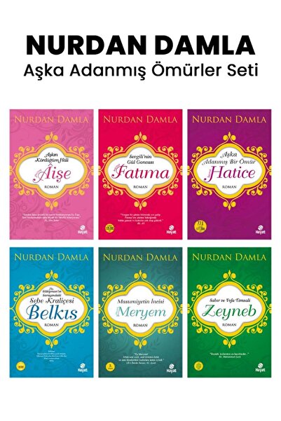 Genç Hayat Yayınları NURDAN DAMLA AŞKA ADANMIŞ ÖMÜRLER ROMANLAR SETİ 6 KİTAP