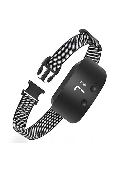 ZEQAS Rechargeable Electric Anti-Bark Collar 3Modes 7Levels Adjustable, Black