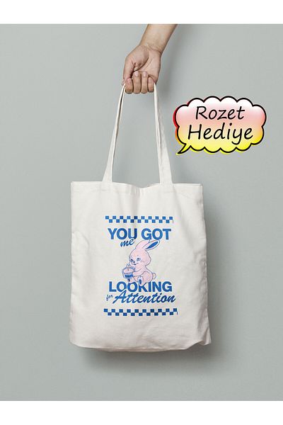 Akumastik Newjeans Kpop Cloth Bag 35X40Cm - with Badge Gift