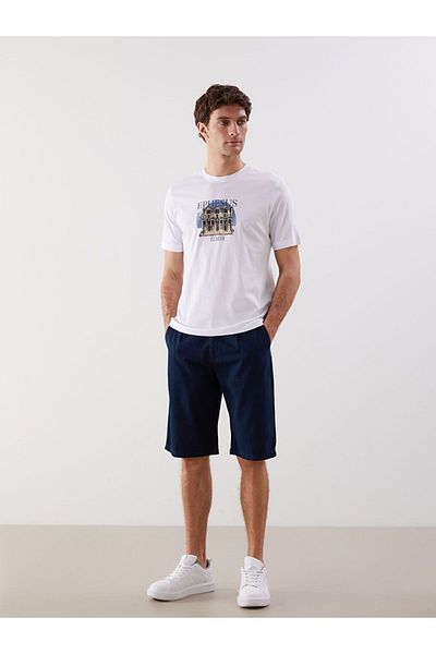 LC Waikiki Lcwaikiki Classic Crew Neck Efes Printed Combed Cotton Men's T-Shirt
