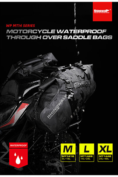 Su Geçirmez Motosiklet Çantası (XL Beden) 24+24=48LITRE Hacim