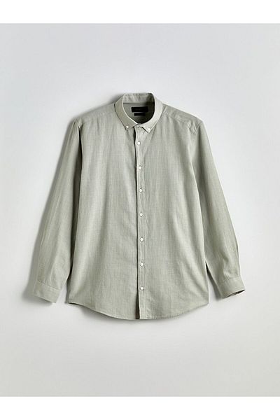 LC Waikiki LCW Vision Slim Fit Long Sleeve Dobby Men's Shirt