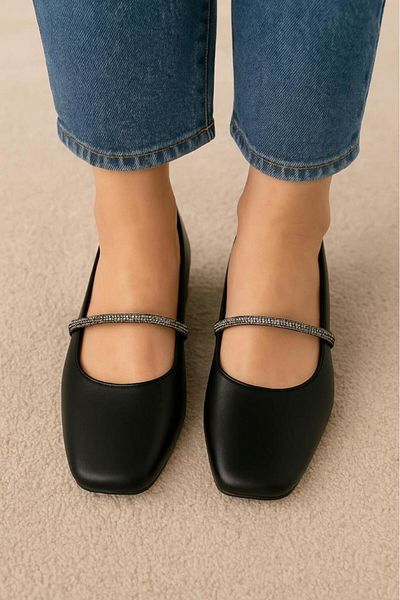 MARKABONİ Women's Daily Stone Ballerina Shoes Stylish Home Business Office Sandals