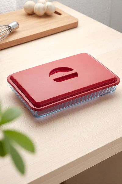 TİNEKE Plastic Steam Ducted Pyrex Cover Rectangular