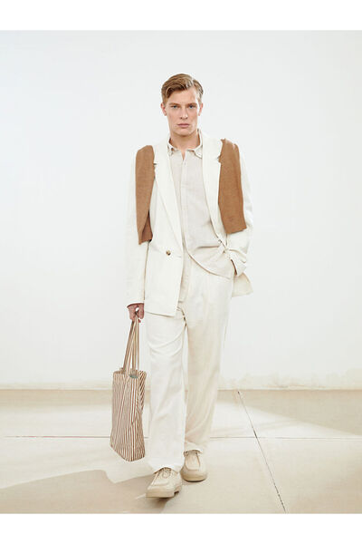 LC Waikiki Quality Parts from Celebi Store |   Standard Fit Linen Blend Men's Trousers