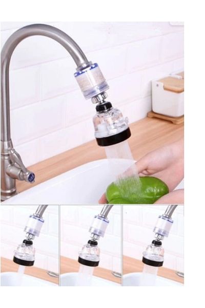 Enseb Water-Saving 3-Function Movable Faucet Head with Filter - Transparent ( 336336 )