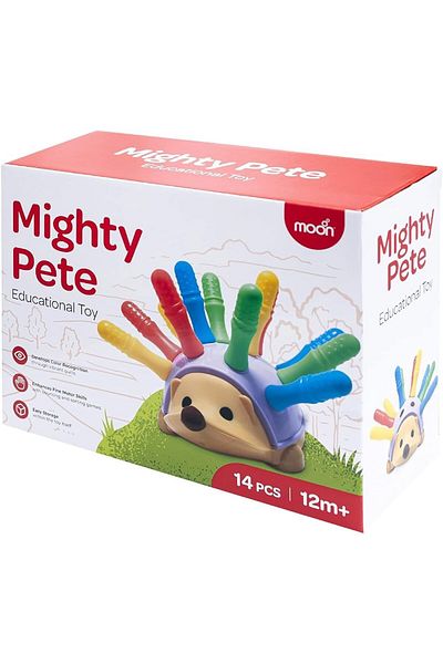 Moon Mighty Pete – Educational Fine Motor and Sensory Hedgehog Toy – Learning Montesso