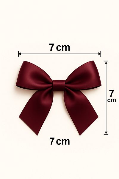 edalle 10 Pieces Burgundy Satin Bow Ribbon 20mm Satin Ribbon