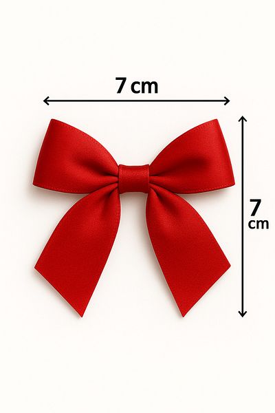 edalle 10 Pcs Red Satin Bow Ribbon 20mm Satin Ribbon