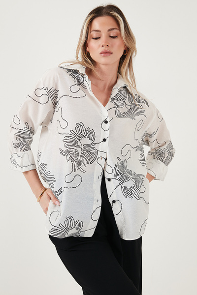 Lela Patterned Regular Fit Long Sleeve Shirt Shirt 6773200