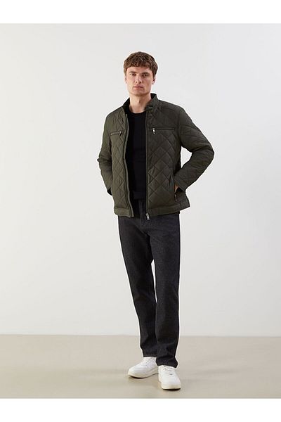 LC Waikiki LCWAIKIKI Classic Standard Fit Biker Collar Καπιτονέ ανδρικό παλτό