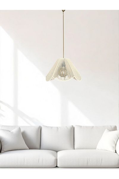 KorFam Macrome Handmade Bohemian Flower Shape Rustic Chandelier