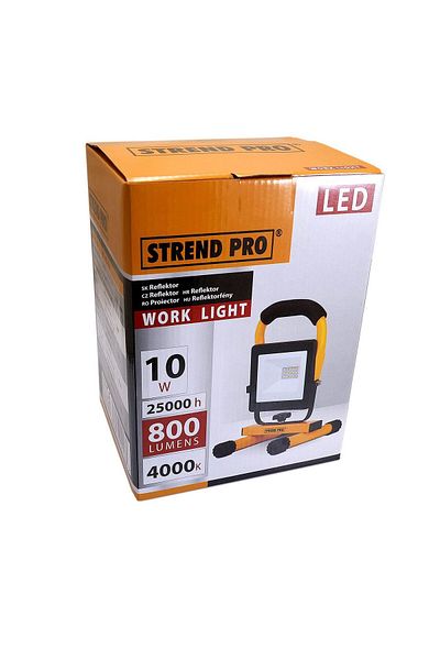 Strend Pro Work Light, Smd Led, Stand, 10 W, 800 Lm, 1.8 M Cable, Ip65,