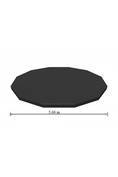 BESTWAY Prelata Acoperire Piscina, Pvc, Neagra, 366 Cm,