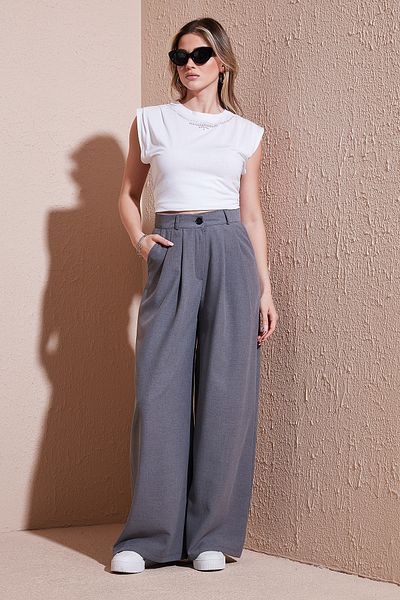 Lela Wide Leg High Waist Wide Leg Palazzo Pants Pants 5866290