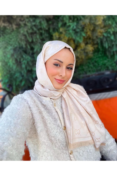 CUOCA LOUNGE Ithal çift taraflı kaşmir ipek şal