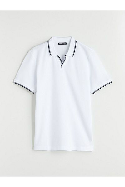 LC Waikiki Lcwaikiki Classic Polo Neck Patterned Men's T-Shirt