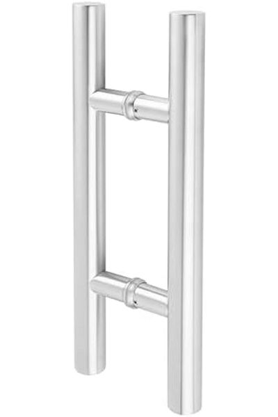 ALİSE Alise Shower Door Handle, H Shape Sliding Barn Door Pull, Stainless Steel Shower Hardware