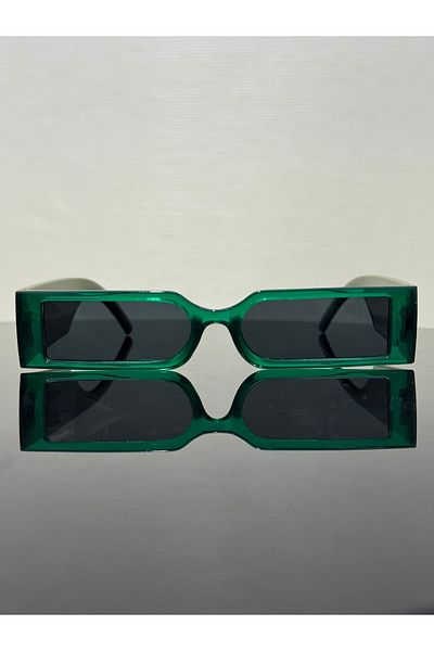 XUPING JEWELRY Rectangular Sunglasses Green