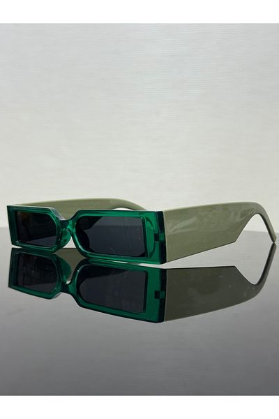 XUPING JEWELRY Rectangular Sunglasses Green