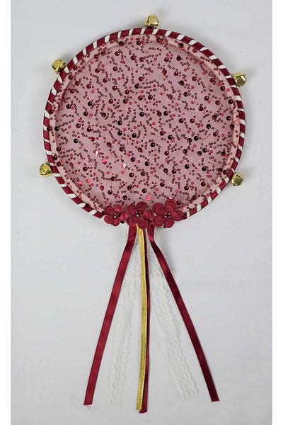 tusem toptan kına malzemeleri Henna Night Def 27 Cm, Pearl Sequin Stone, Bridal Tambourine, Wedding Henna Bridesmaid Bride Zilli Def