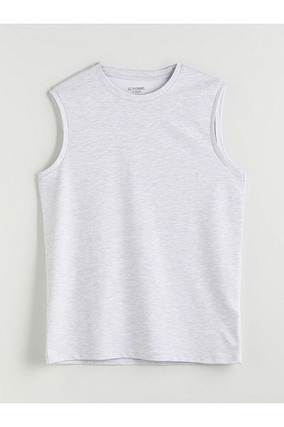 LC Waikiki LCWAIKIKI Klassisches, ärmelloses Herren-T-Shirt mit Rundhalsausschnitt