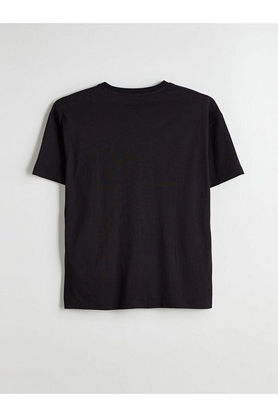 LC Waikiki Ανδρικό μπλουζάκι LCW ECO Crew Neck με στάμπα από βαμβακερό χτενισμένο