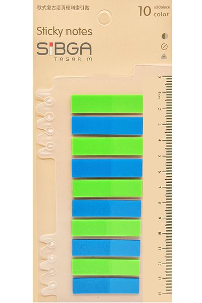 sibga tasarım Transparent Color Postit Post-It Post It. Book Marker Bookmark Postit Sticker Note Paper 200 Sheets