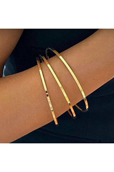 NOVARİKA Kadın Ajda 1 Adet Yüksek Kaliteli Çelik Kararmaz Bilezik Bileklik