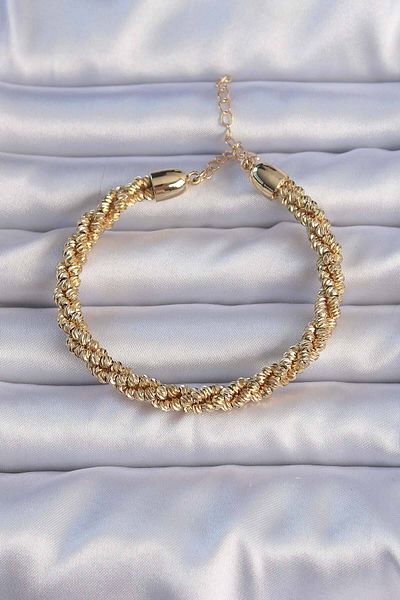 Avantaj Kapıda ®   Brass Gold Color Spiral Model Bracelet