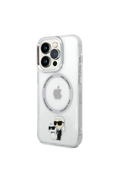 Karl Lagerfeld MagSafe Karl & Choupette iPhone 14 Pro Case Transparent