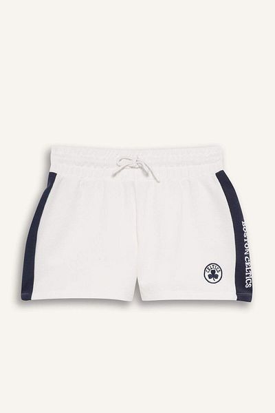 DeFacto Defactofit Nba Boston Celtics Standard Fit Short Leg Waffle Shorts E3623Ax25Sm