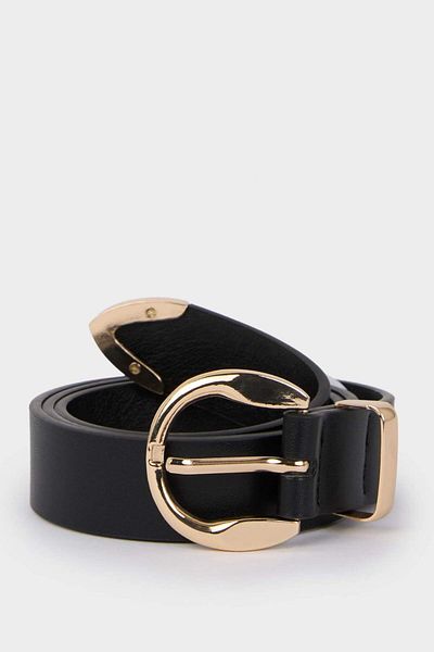 DeFacto Women's Faux Leather Jean Belt E7904Axns