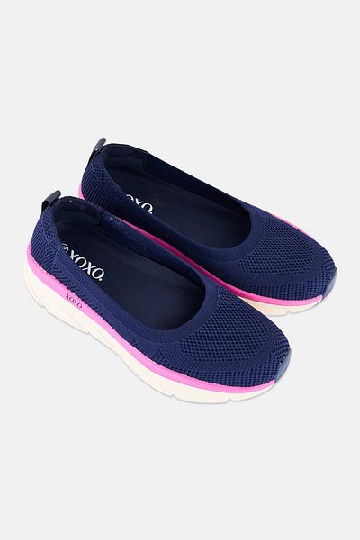 XOXO Women Slip On Casual Shoes, Navy