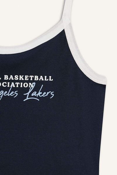 DeFacto Defactofit Nba Los Angeles Lakers Fitted Ribbed Camisole Sportsman Strap Undershirt E9269Ax25Sm