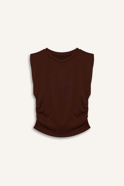 DeFacto Slim Fit Slim Fit Crew Neck Ribbed Undershirt F4422Ax25Sm