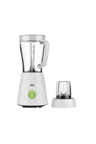 Generic BRAUN 500W 2-In-1 Elegant Design Blender White and Clear 1.75 Liter BRJB0115WH