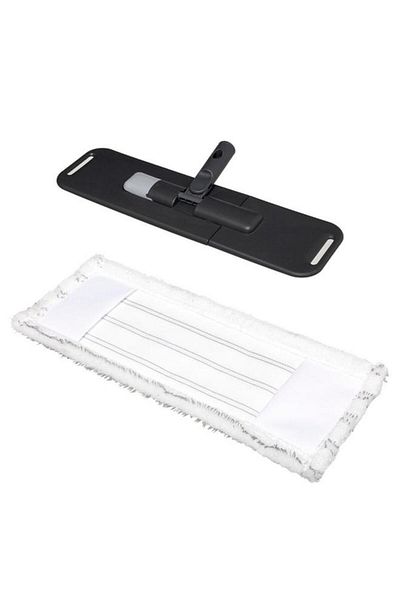 Generic Five Simply Smart Click and Clean Microfiber Mop Head White and Black 164743