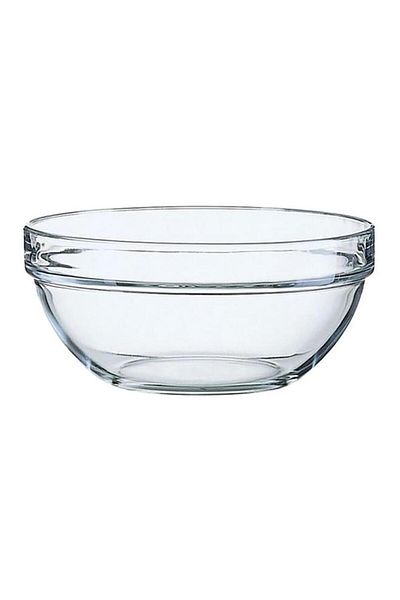 Generic وعاء سلطة فاخر من الزجاج المقسّى من لومينارك، شفاف، 20 سم، M0092(73112)
