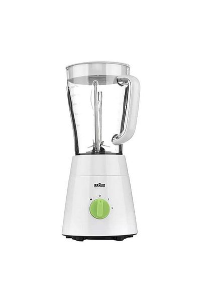 Generic BRAUN 500W 2-In-1 Elegant Design Blender White and Clear 1.75 Liter BRJB0115WH