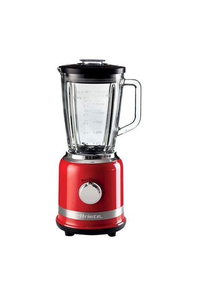 Generic Ariete Moderna 1000W Space-Saving High-Performance Sleek Modern Designed Blender Red and Clear