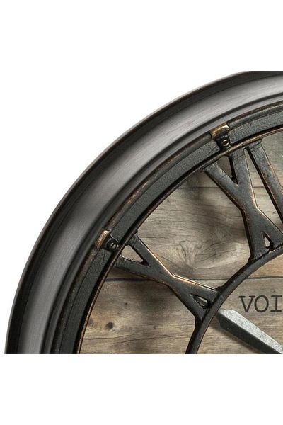 Generic atmosphera Voie Express Vintage Round Analog Quartz Movement Wall Clock Brown